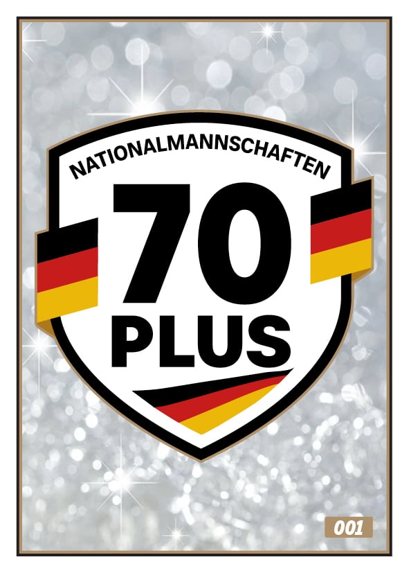 Nationalmannschaften 70 Plus — Glitzer-Sticker
